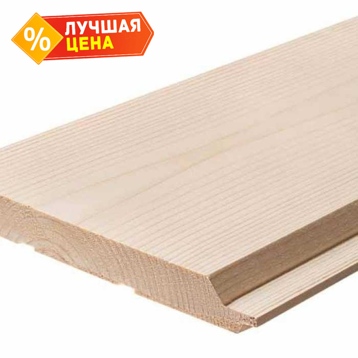 Имитация бруса Карельский профиль 17х176х4000 мм С Лиственница